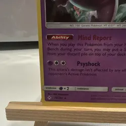 Pokemon - TCG Mewtwo Cracked Ice Holo Trading Card 75/214 Unbroken Bonds (2019) - Image 5