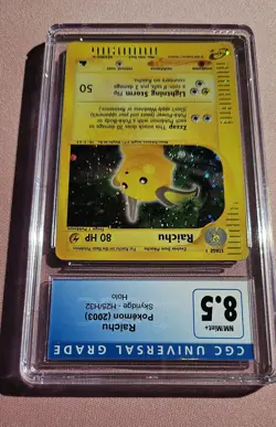 CGC 8.5 Raichu 2003 Skyridge H25/H32 Holo Pokemon Card Chumlee Collection - Image 4