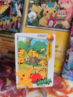 Pokemon Karte Card Carddass vending anime japanese NM+ Pikachu Apple - Image 1