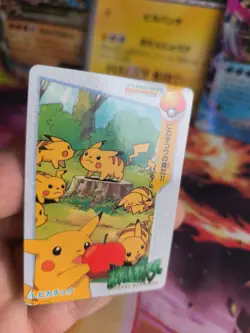 Pokemon Karte Card Carddass vending anime japanese NM+ Pikachu Apple - Image 3