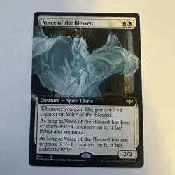 Voice of the Blessed (Extended Art) Innistrad: Crimson Vow Regular NM MTG Magic - Image 1