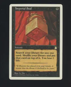 1999 Magic The Gathering Portal Three #78 Imperial Seal - Image 1