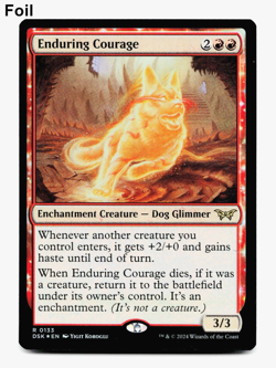 Enduring Courage (FOIL) - [Duskmourn] MTG Magic NM/M 🔥🔥 - Image 1