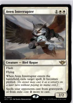 Aven Interrupter Outlaws of Thunder Junction Regular NM R 0004 - Image 1