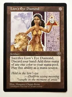 Lion's Eye Diamond - HP- Mirage - MTG - Image 1