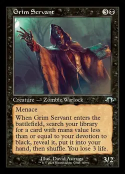 Grim Servant (Retro Frame) - Modern Horizons 3 MH3- MTG - LP Magic - 409 U - Image 1