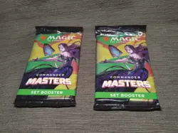 2x Commander Masters Set Booster Pack - Magic The Gathering - MtG - NEW SEALED - Image 1
