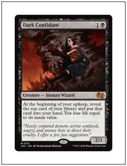 1x Dark Confidant, Foundations Jumpstart 2025, Magic MTG NM - Image 1