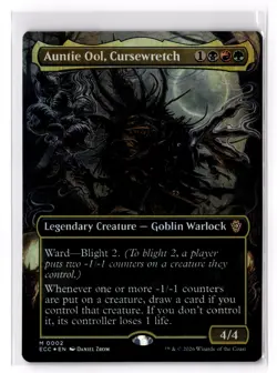 Auntie Ool, Cursewretch (Borderless) 2 Commander: Lorwyn Eclipsed Foil NM - Image 1