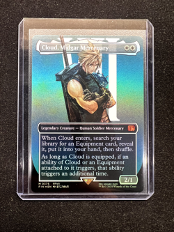 Magic The Gathering Cloud, Midgar Mercenary (Borderless) Final Fantasy Foil - Image 1
