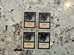 Mtg Dark Ritual x4 - Magic the Gathering Revised Dark Ritual Playset Played - Image 1