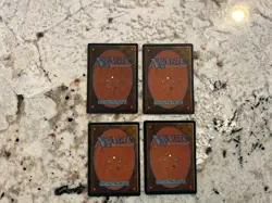 Mtg Dark Ritual x4 - Magic the Gathering Revised Dark Ritual Playset Played - Image 2