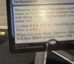 MTG | Ikoria: Lair of Behemoths, Shark Typhoon, Magic 67 Enchantment Rare FOIL - Image 3