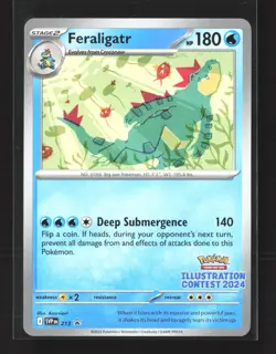 Pokemon Scarlet & Violet Promo Cards #213 Illustration Contest Promo Feraligatr - Image 1