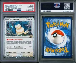 Pokemon Hop's Snorlax Journey Together Prerelease Holo Promo #117 PSA 10 Pop 11 - Image 3