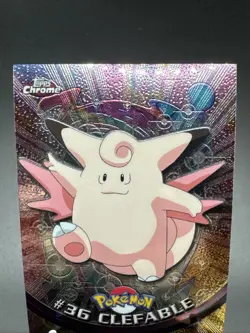 2000 Topps Chrome Pokemon Series 1 #36 Clefable - Image 2