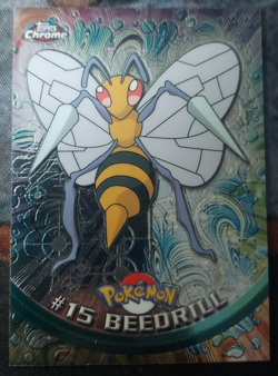 Beedrill 15 topps Chrome Pokemon T.V. Animation Series Holo NM - Image 1