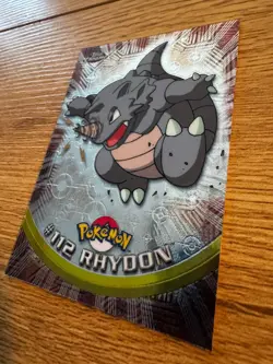 Rhydon #112 - Topps Chrome Series 2 Pokemon Card LP - Image 2