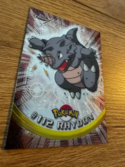 Rhydon #112 - Topps Chrome Series 2 Pokemon Card LP - Image 3