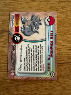 Rhydon #112 - Topps Chrome Series 2 Pokemon Card LP - Image 4