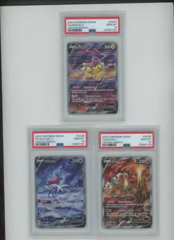 2023 Pokemon Crown Zenith Sequential Set of 3 - Entei Suicune Raikou PSA 10 - Image 1