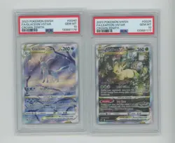 Sequential Set of (2) 2023 Pokemon Crown Zenith PSA 10 Leafeon Glaceon - Image 1