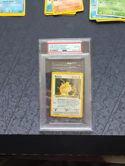 Pokemon: Meowth #10 Gameboy Celio Pack Black Star Promo 2000 WOTC -PSA 8 LOW POP - Image 1