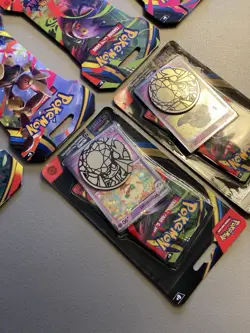 Lot of 6 Pokemon TCG Mega Evolution Phantasmal Flames Blister Packs Promos New - Image 4