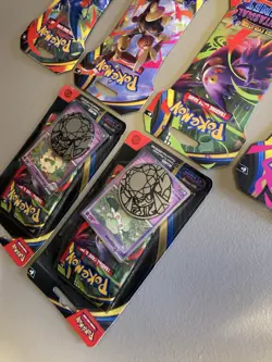 Lot of 6 Pokemon TCG Mega Evolution Phantasmal Flames Blister Packs Promos New - Image 5