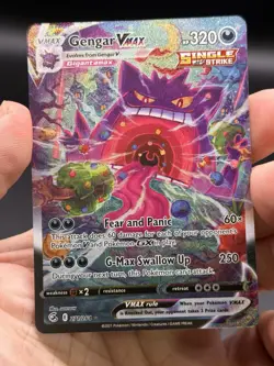 Gengar VMAX Alternate Art Secret Rare 271/264 Fusion Strike Pokemon English LP - Image 3