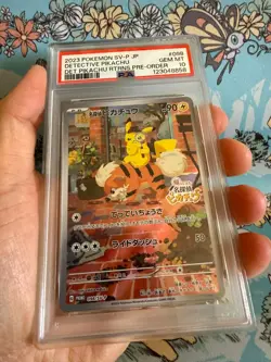 2023 POKEMON JPN SV-P PROMO #098 DETECTIVE PIKACHU PSA 10 - Image 5