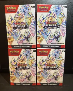 Pokemon - Prismatic Evolutions Booster Bundle Lot of x4 (SEALED) - Image 1