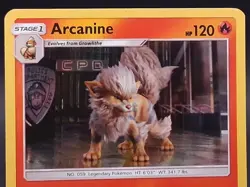 2019 Pokemon Detective Pikachu Arcanine 6/18 Holo Rare NM Movie TCG Art - Image 2