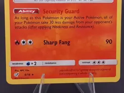 2019 Pokemon Detective Pikachu Arcanine 6/18 Holo Rare NM Movie TCG Art - Image 3