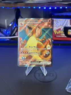 Pokemon TCG Charizard ex - 183/165 - SV: Scarlet & Violet 151 (MEW) Full Art - Image 1