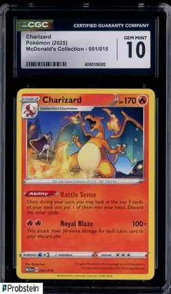2025 Pokemon McDonald's Collection M24EN #001/015 Charizard CGC 10 GEM MINT - Image 1