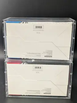 2x Pokemon SV10.5 Black Bolt White Flare Sealed Booster Bundle Display W/Acrylic - Image 2