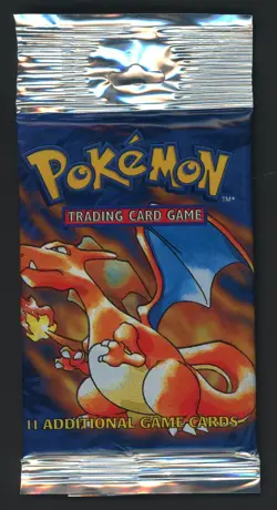 #2 Pokemon TCG Base Set Booster Pack Sealed Charizard Art - Image 1