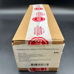Pokemon TCG English SWSH07 Sword & Shield Evolving Skies Booster Box Case Sealed - Image 1