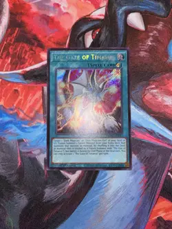Yugioh! The Gaze of Timaeus MZMU-EN013 Secret Rare 1st Edition Near Mint - Image 1