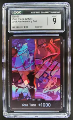 2025 ONE PIECE DON!! 2ND ANNIVERSARY SET CGC 9 A PT - Image 1