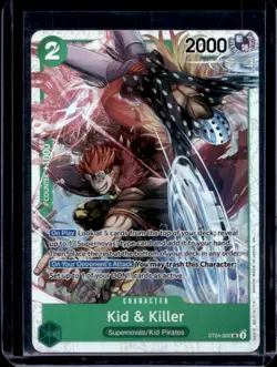 2025 One Piece Starter Green Jewelry Bonney Kid & Killer Super Rare #ST24-002 - Image 1