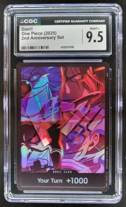 2025 ONE PIECE DON!! 2ND ANNIVERSARY SET CGC 9.5 A PT - Image 1