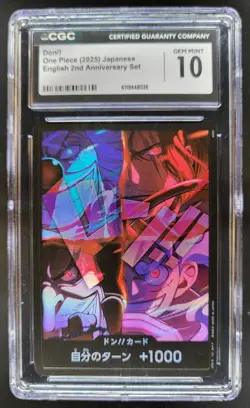 2025 ONE PIECE JAPANESE DON!! 2ND ANNIVERSARY SET CGC 10 A PT - Image 1