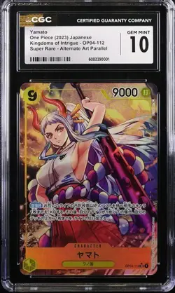 One Piece Yamato 2023 JPN Kingdoms of Intrigue OP04-112 Alt Art Parallel CGC 10 - Image 1