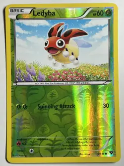 Ledyba Reverse Holo XY Base Set 6/146 MP-LP Pokemon Card - Image 1