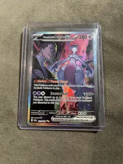Pokemon TCG Team Rocket's Mewtwo EX & MCharizard EX Holo Full Art Lot (4 Cards) - Image 2