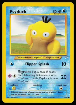 Psyduck 79/105 Common Neo Destiny Pokemon Card - Image 1