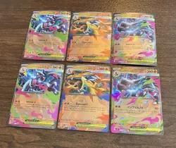 Pokemon TCG - Mega Charizard X ex + Mega Charizard Y ex 2 Card Promo Set | NM - Image 1