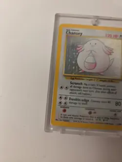 Pokemon TCG Chansey Base Set Holo Unlimited Rare Card 3/102 - Image 2